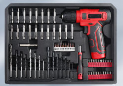 Perceuse sans fil 18V SC-FS109, Kit d'outils électriques, Ensemble de machines, Clé à main, Boîte à outils, Kits d'outils - Product Image 3