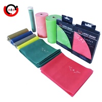 Bande de résistance plate en latex pour yoga, multifonctionnelle, pour entraînement à domicile