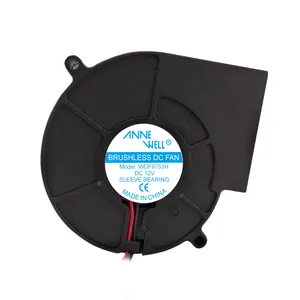 Ventilador centrífugo, ventilador de plástico dc 97x97x33mm 12v 24v w9733 rolamento duplo com esfera/manga 90mm de alta velocidade