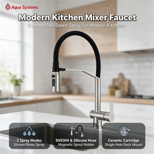 Robinet de cuisine extractible avec mitigeur pour évier - Product Image 1