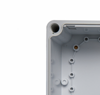 Corps en plastique ABS IP65 conception anti-perte 280*190*130mm boîtier d'instrument électronique étanche PC couverture transparente AG