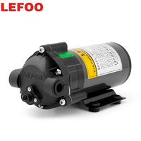 LEFOO Pompe à eau à faible bruit 75GPD 10bar RO 24V DC Moteur Diaphragme Booster Pompe pour purificateur d'eau potable propre