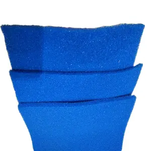 High quality 6MM heat resist air permeable blue silicone foam sponge rubber sheet