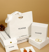 Ensemble de bijoux créatif haut de gamme en papier spécial de luxe léger style Ins bague collier boucles d'oreilles sac cadeau emballage boîte à bijoux