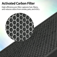 Filtre à air Alleviair FLT9200 H HEPA au charbon actif - Compatible avec GermGuardian AC9200WCA pour la maison et le bureau