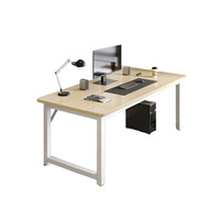 Bureau d'étudiant rectangulaire simple, table longue, taille personnalisée, couleur du plateau au choix, mobilier scolaire pour salle de classe, salle de réunion, salle d'étude