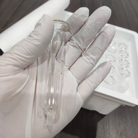 Seringues en verre à double chambre de qualité médicale supérieure avec tige de piston pour emballage