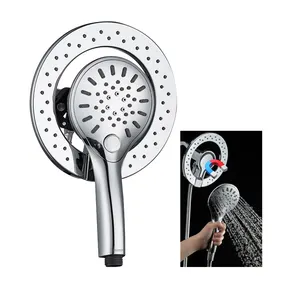 2024 New Chromed Shower Combo Hand Held Shower & Rain Shower 2 IN 1 Set with 59" Rotatable Hose
