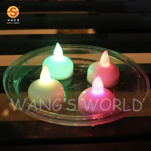 Water Activated LED Tea Light Yellow Flicker Floating Flicker Floating LED Tealight Candle