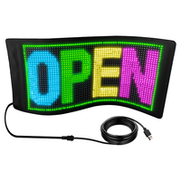Pantalla LED Flexible programable a todo Color, tablero de visualización de publicidad, alto brillo, para tienda