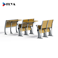 Vente de gros Mobilier scolaire Bureau et chaise d'étudiant Ensemble table et chaises en bois massif pour classe d'université