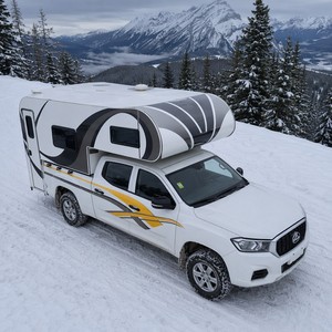 WECARE - Cámper Deslizable Aislado para Camioneta <span class=keywords><strong>con</strong></span> Energía Solar y Ducha, para Camionetas Pickup, Todoterreno, Overlanding, Caravana, RV - Product Image 1
