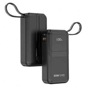 Batería Externa Mini Slim de 9000 mAh, Nuevo Diseño, Carga Rápida con Batería de Polímero 3C, Cargador Portátil de 22.5 W con Pantalla para Viajes - Product Image 3