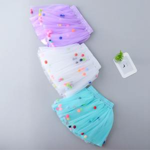 Bebé Niños Niñas Pom Bolas Vestido <span class=keywords><strong>Con</strong></span> Volantes Coloridos Bebé Niña <span class=keywords><strong>Tutu</strong></span> Falda - Product Image 5