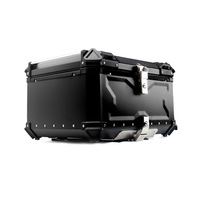 Nouvelle boîte arrière en aluminium 45L/55L/65L/80L, boîte arrière de moto avec grande capacité, personnalisable en différentes couleurs