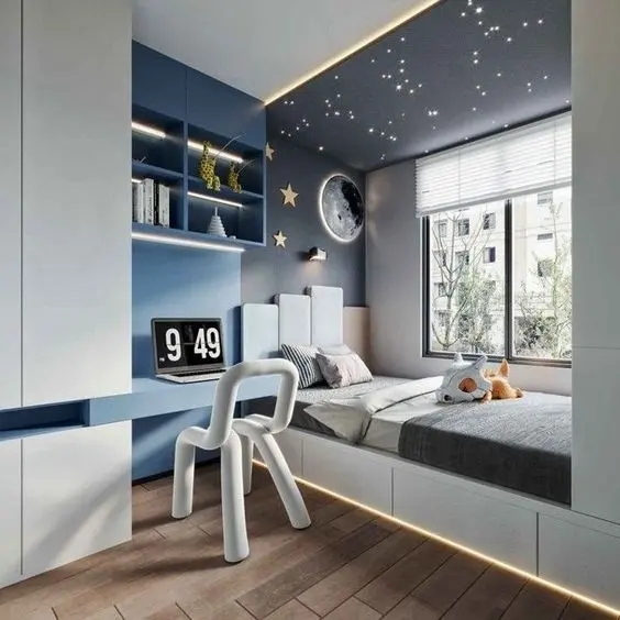 Özel Modern dolap çocuk yatak odası gardırop ve yatak entegre tatami özelleştirme