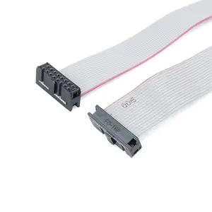 26awg 28awg 12 14 16 20 pin idc ribbon flat cable with connector