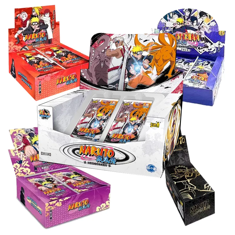 Kayou Narutoes полный набор аниме игральных карт детская коллекция напечатанная Японская Открытка персонаж мальчик подарки настраиваемый логотип