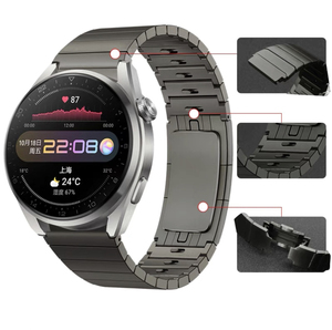 Correa Original de Lujo de Acero Inoxidable de 46 mm, Color Gris, para Huawei Gt2 Gt3 <span class=keywords><strong>Pro</strong></span> - Product Image 1