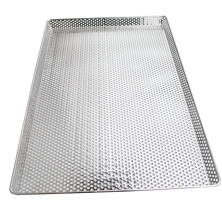 Aluminium Pan Food Grade 304 316 Roestvrij Staal Geperforeerde Lade Voor Oven Bakken/Drogen