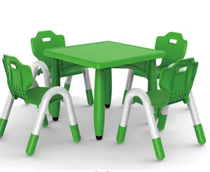 现代塑料孩子阅读桌椅为儿童设置