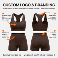 Setelan 2/3 Pcs Atasan Off-Shoulder dan Celana Yoga Capri