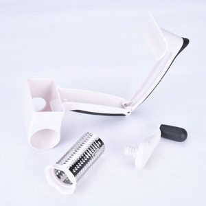 ANJUKE - Meilleure vente - Gadget de cuisine - Râpe à <span class=keywords><strong>fromage</strong></span> rotative et trancheuse - Acier inoxydable - Respectueux de l'environnement - Sans danger pour les aliments - Léger (184 g) - Product Image 5
