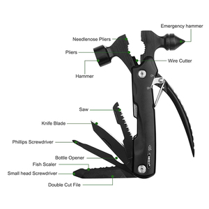 Bán Buôn Backpacking Survival Búa Multitool Xe Cắm Trại Sửa Chữa Khẩn Cấp Công Cụ Với Búa - Product Image 5
