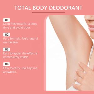 Vente en gros personnalisé OEM Vitamine E Acide hyaluronique Agrumes Éclaircit les <span class=keywords><strong>aisselles</strong></span> Odeur Rafraîchissant Aromatique Hydratant <span class=keywords><strong>Déodorant</strong></span> Corporel - Product Image 3
