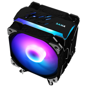 SAMA Dual Fans Customized Color Logo Computer Radiator for Pc Cpu Cooler <b>Cpus</b> Cooling - Product Image 1