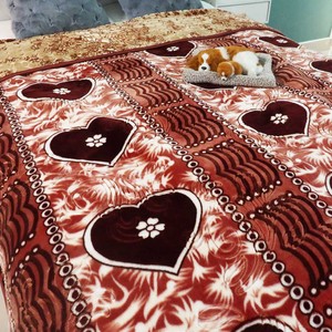 Usine chinoise vente chaude tricoté lourd épais chaud 100% Polyester bonne qualité 3kg 2PLY collé Raschel <span class=keywords><strong>couverture</strong></span> - Product Image 3