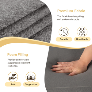 وسادة مقعد فوم ممتازة مع مرونة عالية وتصميم مانع للإنزلاق وغطاء قابل للغسل لراحة فائقة - Product Image 4