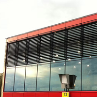 Lames en aluminium durables pour mur-rideau extérieur, façade, ventilation, pare-soleil décoratif, léger, imperméable, résistant à la chaleur