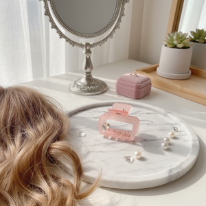 Mollette fatte a mano Vintage di tendenza graziose clip per capelli a becco d'anatra con strass a forma di cuore di perle di 5cm di dimensioni PC vendita calda all'ingrosso - Product Image 3