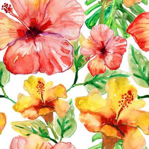 Impression sur toile de <span class=keywords><strong>fleurs</strong></span> <span class=keywords><strong>tropicales</strong></span> vibrantes, décoration murale pour la maison et le bureau - Product Image 1