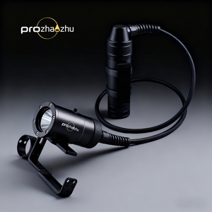 PROZHAOZHU DL-D09-6B-S 2500 Lumen Luce Subacquea Ricaricabile IP68 150M Lampada Tecnica per Immersioni in Grotta con Bombola Laterale - Product Image 4