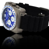 Jam tangan kustom mewah kualitas terbaik jam tangan pria Titanium persegi Super bercahaya VK63 jam tangan pria Chronograph