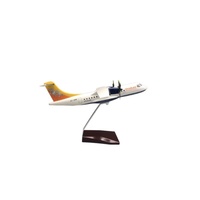 Modelo de Avión de Pasajeros ATR/42-600DrukAir Bhutan Airlines, 32 cm, Realista, de Resina, con Luces, Ruedas Simuladas, Caja de Color Estático