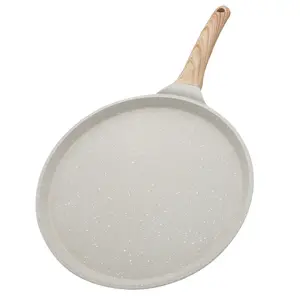 Ensemble de poêles à frire du fabricant 2 pièces de poêles à crêpes antiadhésives en aluminium pour une cuisine saine à domicile