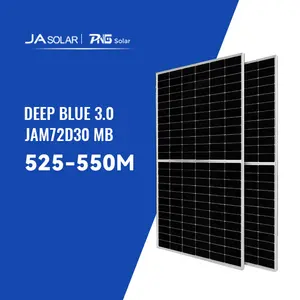 जावेद पैनल सौर 545w 550w 555w सौर पैनलों के लिए आयात सौर पैनलों