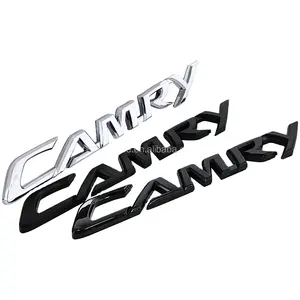 Stiker mobil untuk TOYOTA Camry 3D ABS sisi otomatis Fender bagasi belakang lambang lencana stiker timbul Label Logo