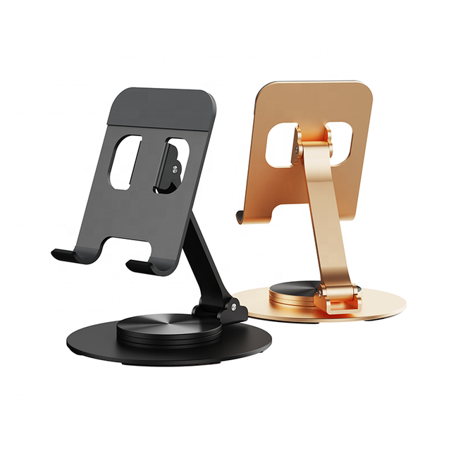 Aluminum Alloy 360 Degree Rotation Adjustable Height Portable Mobile Phone Stand Holder Bracket Foldable Desktop Phone Holder