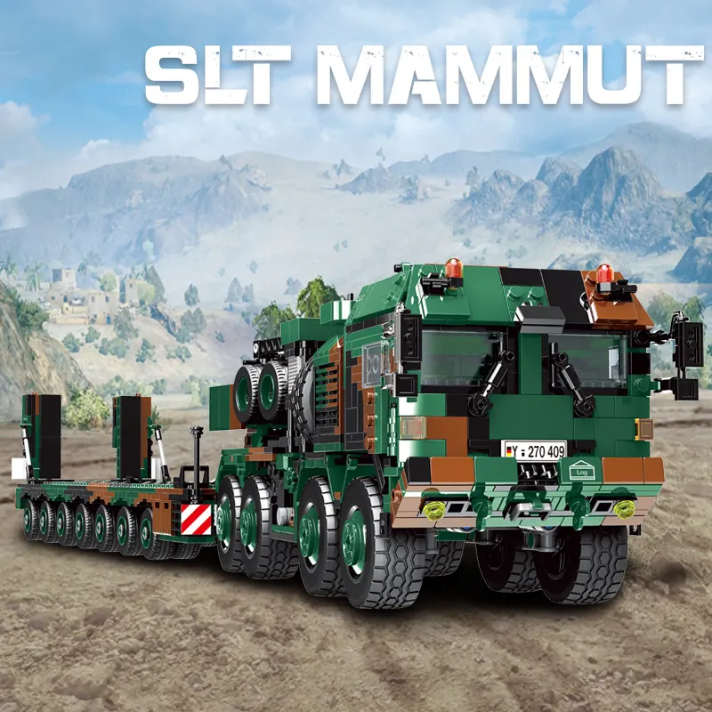 Kids Building Blocks Xingbao 06046 Military Model Building Blocks Toys Across The Batterfield SLT Mammut Building Toys Legos Truck For Kids