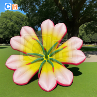 Décoration de scène gonflable géante Modèles de fleurs pour la décoration publicitaire