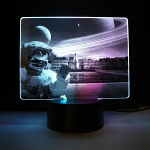 Customize Led Lamp Base For 3D Illusion Acrylic Light Stand Battery Operated Wholesale Baseboard