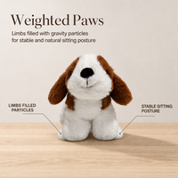 Jouets en peluche lestés pour chiens, 100 % polyester, 15 cm, anti-stress, pour fêtes d'anniversaire – Tous âges