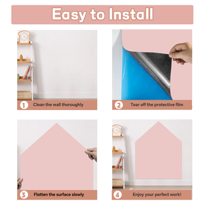 Pizarra <span class=keywords><strong>de</strong></span> color rosa magnética personalizada, pizarra tipo habitación, pegatinas <span class=keywords><strong>de</strong></span> <span class=keywords><strong>pared</strong></span>, grafiti creativo <span class=keywords><strong>para</strong></span> bebé, pizarra <span class=keywords><strong>de</strong></span> borrado repetido - Product Image 6