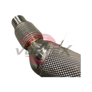 Downpipe catalytique haute performance en acier inoxydable 304 poli miroir, soudé TIG, blindé thermiquement, à haut débit, pour B48 G20 G30 X3 - Product Image 2