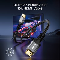 Câble HDMI personnalisé Ultra96 2.2 96 Gbps Super Haute Vitesse 16K60Hz 12K120Hz HDCP 2.3 Cordon Vidéo Fournisseur en Gros pour Moniteur