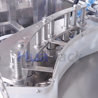 Machine de remplissage et de bouchage automatique à 6 têtes pour sachets Doypack préformés, haute vitesse, pour liquides, aliments et boissons